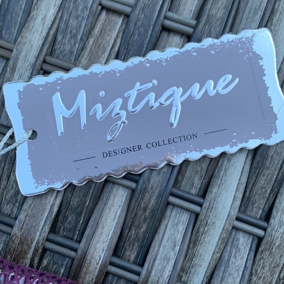 MIZTIQUE Convertible Snakeskin Handbag/Clutch - Plum - Picture 4 of 16